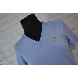Masters Augusta V-Neck Performance Golf Tee, Lavender/Blue, Women's Small